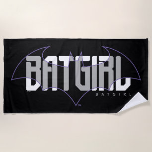 Batgirl Hi-Tech Name Graphic Beach Towel