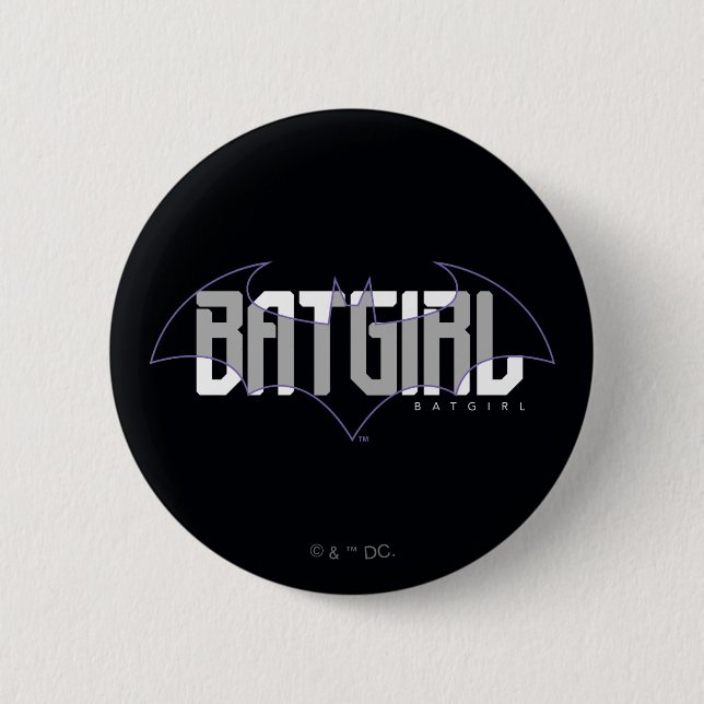 Batgirl Hi-Tech Name Graphic Button (Front)