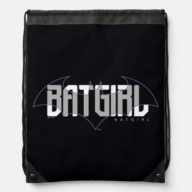 Batgirl Hi-Tech Name Graphic Drawstring Bag (Front)
