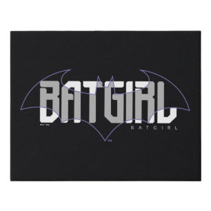 Batgirl Hi-Tech Name Graphic Faux Canvas Print
