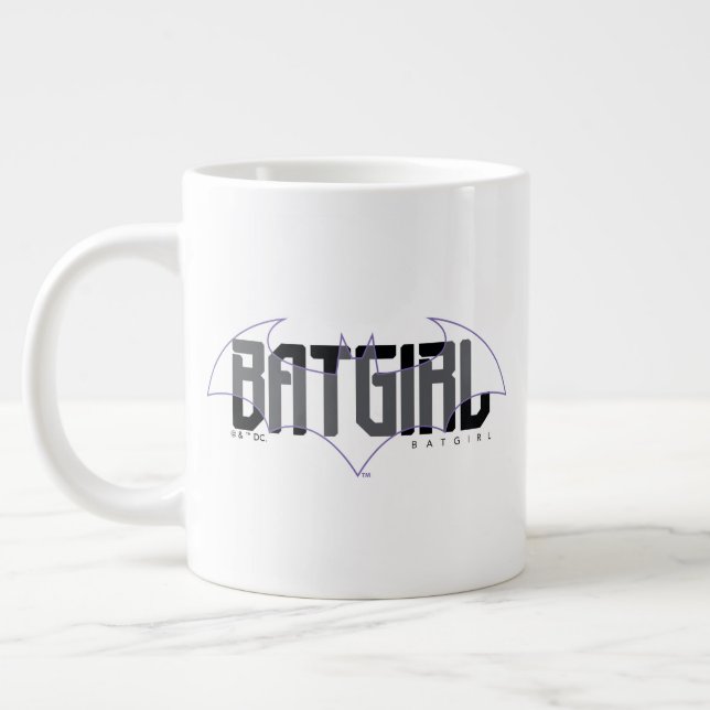 Batgirl Hi-Tech Name Graphic Giant Coffee Mug (Left)