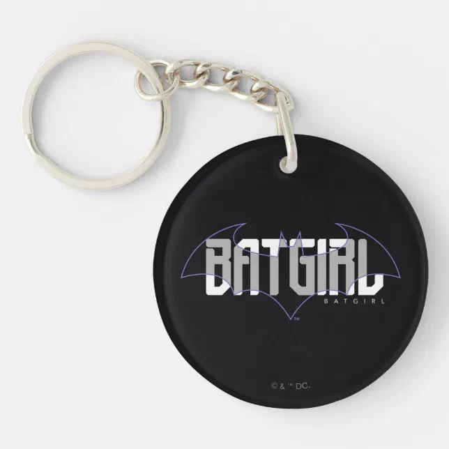 Hi Tech Key Chain Batgirl Hi-Tech Name Graphic Keychain | Zazzle