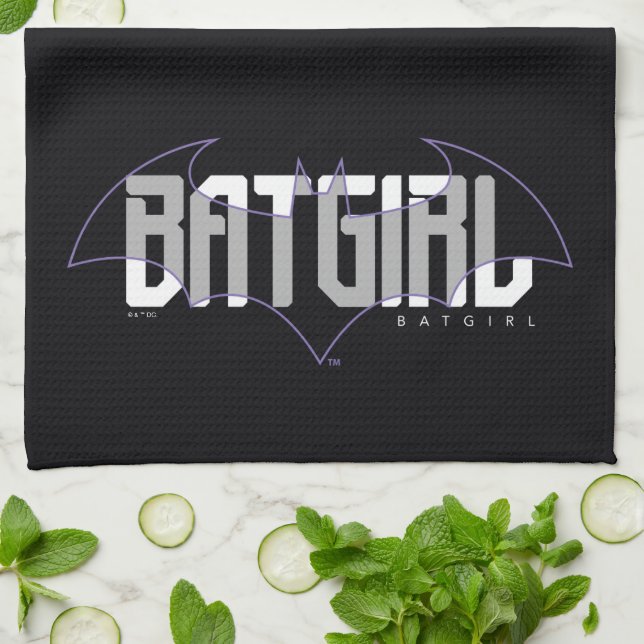 Batgirl Hi-Tech Name Graphic Kitchen Towel (Folded)