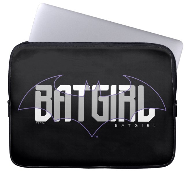 Batgirl Hi-Tech Name Graphic Laptop Sleeve (Front)