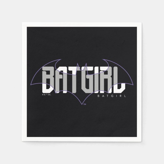 Batgirl Hi-Tech Name Graphic Napkins (Front)