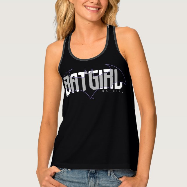 Batgirl Hi-Tech Name Graphic Tank Top (Front)
