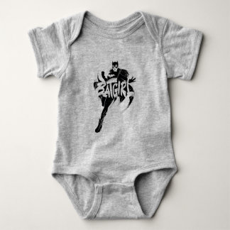 Batgirl Ink Brush Name Baby Bodysuit
