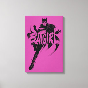 Batgirl Ink Brush Name Canvas Print