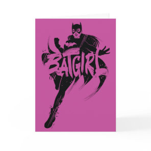 Batgirl Ink Brush Name Card