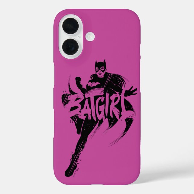 Batgirl Ink Brush Name Case-Mate iPhone Case (Back)