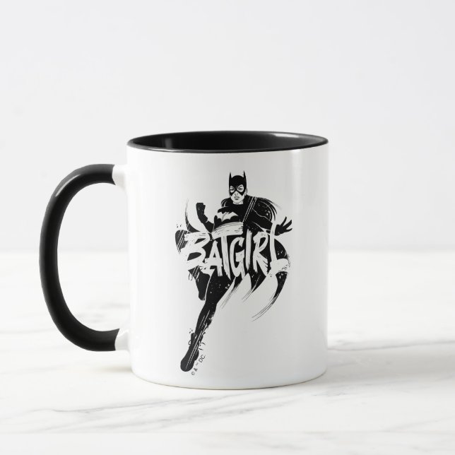 Batgirl Ink Brush Name Mug (Left)