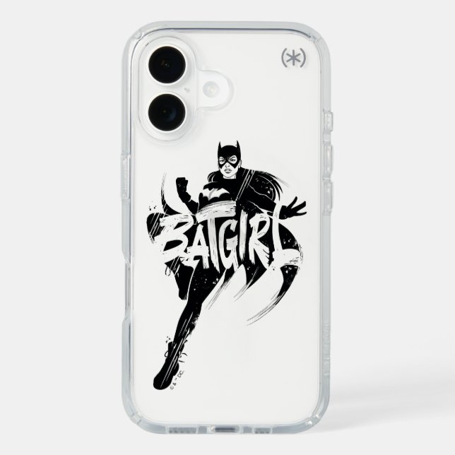 Batgirl Ink Brush Name Speck iPhone Case (Front)