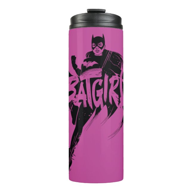 Batgirl Ink Brush Name Thermal Tumbler (Front)