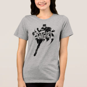 Batgirl Ink Brush Name Tri-Blend Shirt