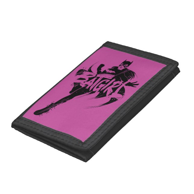 Batgirl Ink Brush Name Trifold Wallet (Bottom)