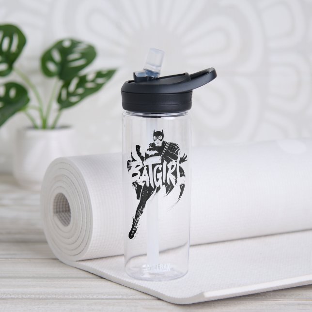 Batgirl Ink Brush Name Water Bottle (Yoga)