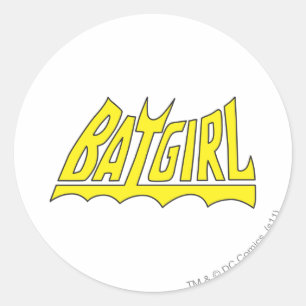 Batgirl Logo Classic Round Sticker