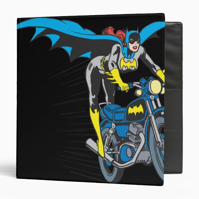 Batgirl on Batcycle 3 Ring Binder (Front/Inside)