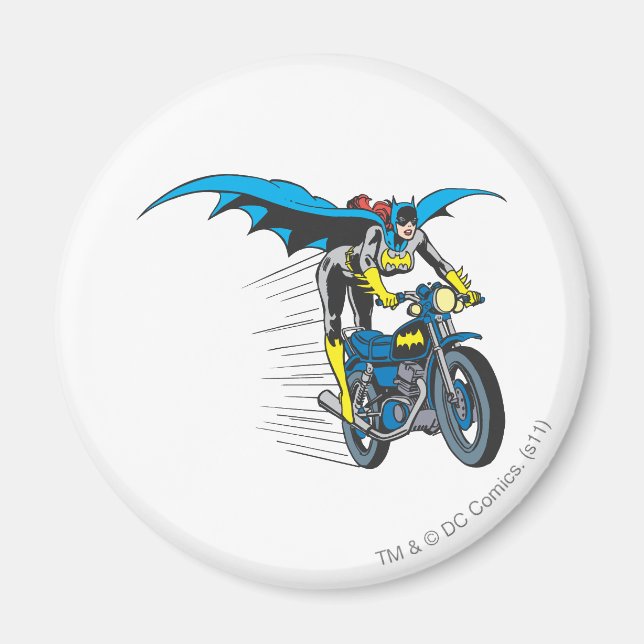 Batgirl on Batcycle Magnet (Front)