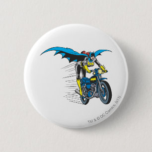 Batgirl on Batcycle Pinback Button