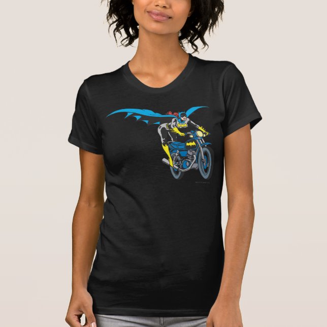 Batgirl on Batcycle T-Shirt (Front)
