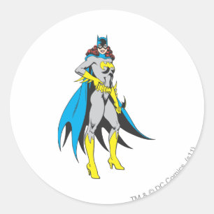 Batgirl Poses Classic Round Sticker