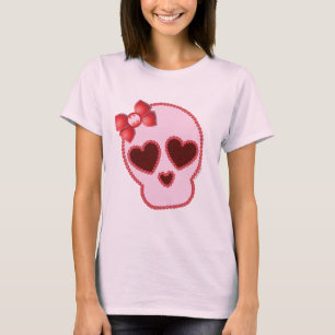 Batgirl Skull With Bow T-Shirt