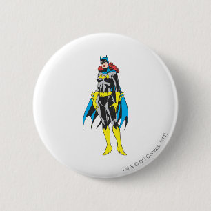 Batgirl Stands Pinback Button