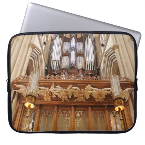 Bath Abbey England Pipe Organ Laptop Sleeve