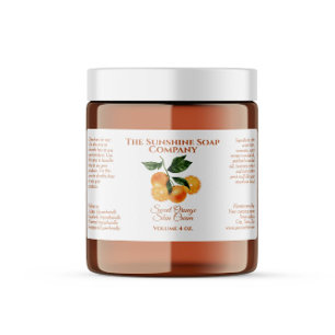 Bath and Body Product Label - orange - v2