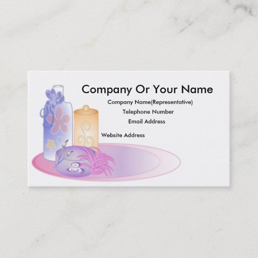 Customizable Bath &amp; Beauty #3 Business Card