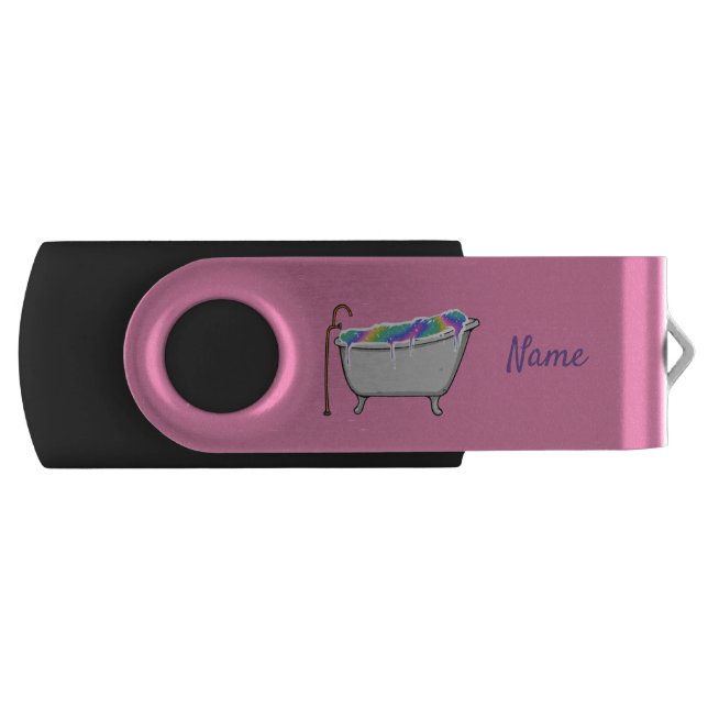 Bath Bomb Babe Thunder_Cove Flash Drive (Front)