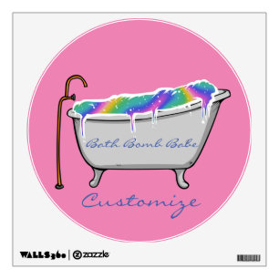 Bath Bomb Babe Thunder_Cove Wall Decal