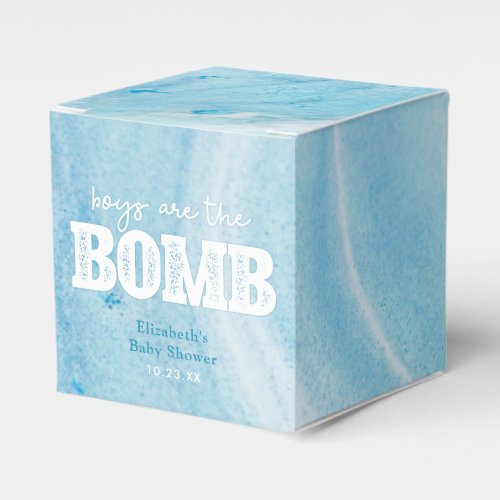 Bath Bomb Baby Shower Favor Boxes