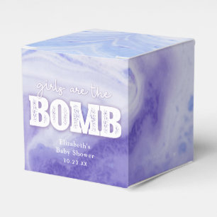 Bath Bomb Baby Shower Favor Boxes