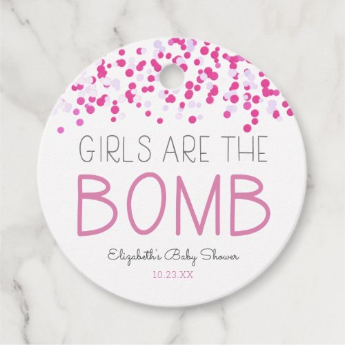 Bath Bomb Baby Shower Favor tag