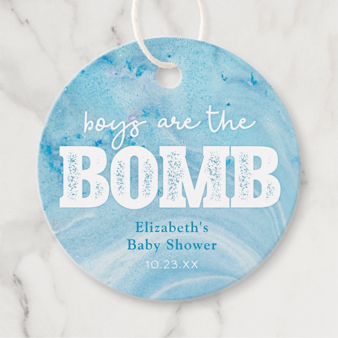 Bath Bomb Baby Shower Favor Tag Zazzle