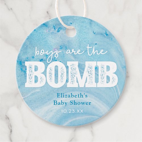 Bath Bomb Baby Shower Favor Tag