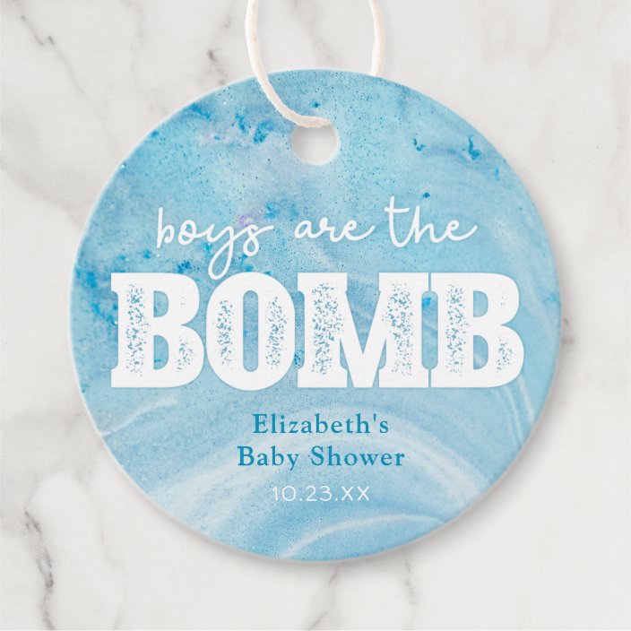 bath bomb baby shower favors