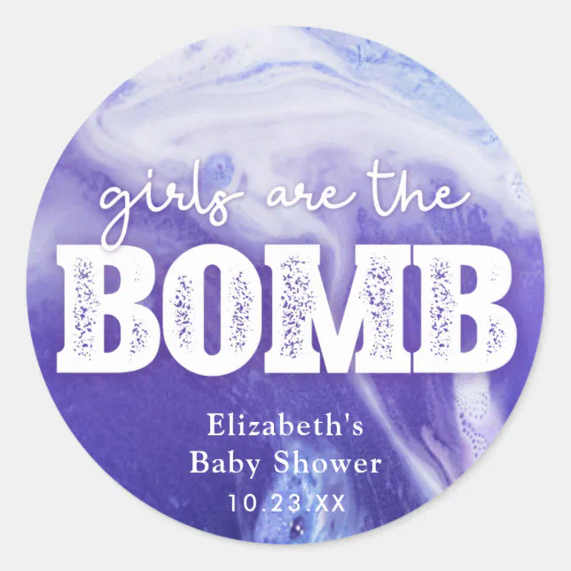 Bath Bomb Baby Shower Favor Tag Zazzle