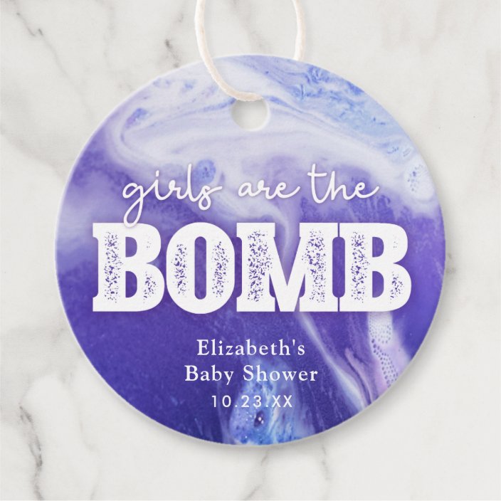 bath bomb baby shower favors
