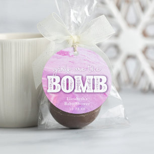 Bath Bomb Baby Shower Favor Tag