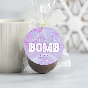 Bath Bomb Baby Shower Favor Tag