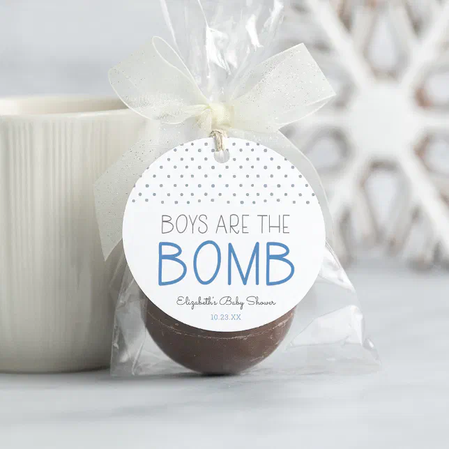 Bath Bomb Baby Shower Favor tag Zazzle