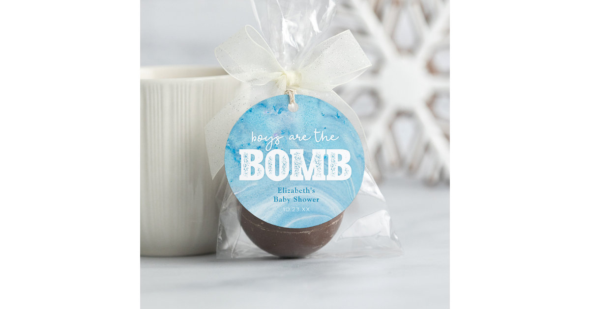 Bath Bomb Baby Shower Favor Tag Zazzle