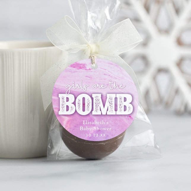 Bath Bomb Baby Shower Favor Tag (Creator Uploaded)