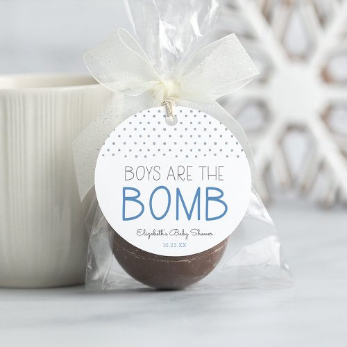 Bath Bomb Baby Shower Favor tag