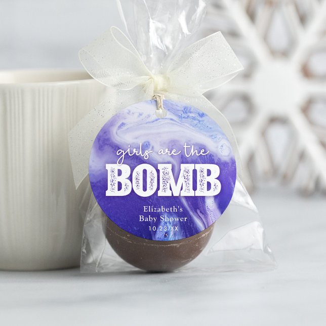 Bath Bomb Baby Shower Favor Tag (Creator Uploaded)