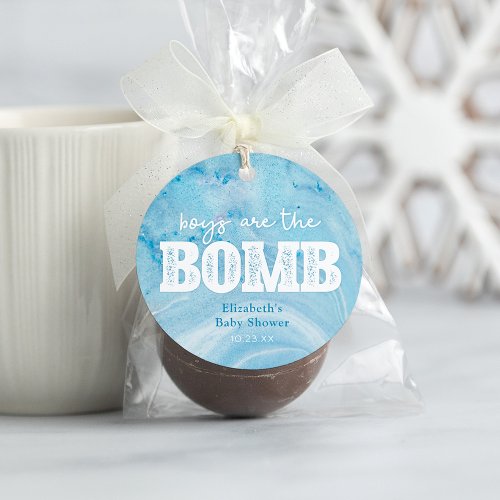 Bath Bomb Baby Shower Favor Tag