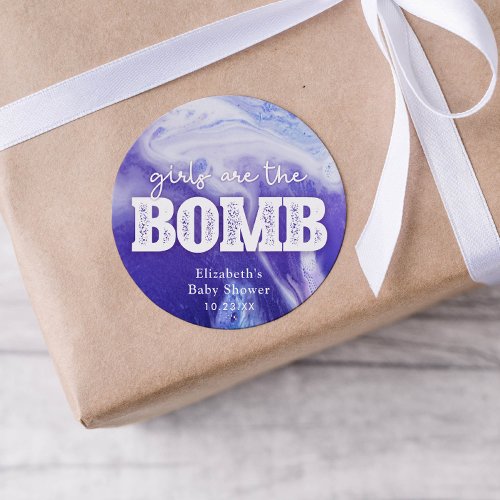 Bath Bomb Baby Shower Favor Tag